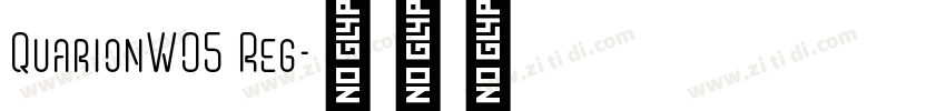 QuarionW05  Reg字体转换